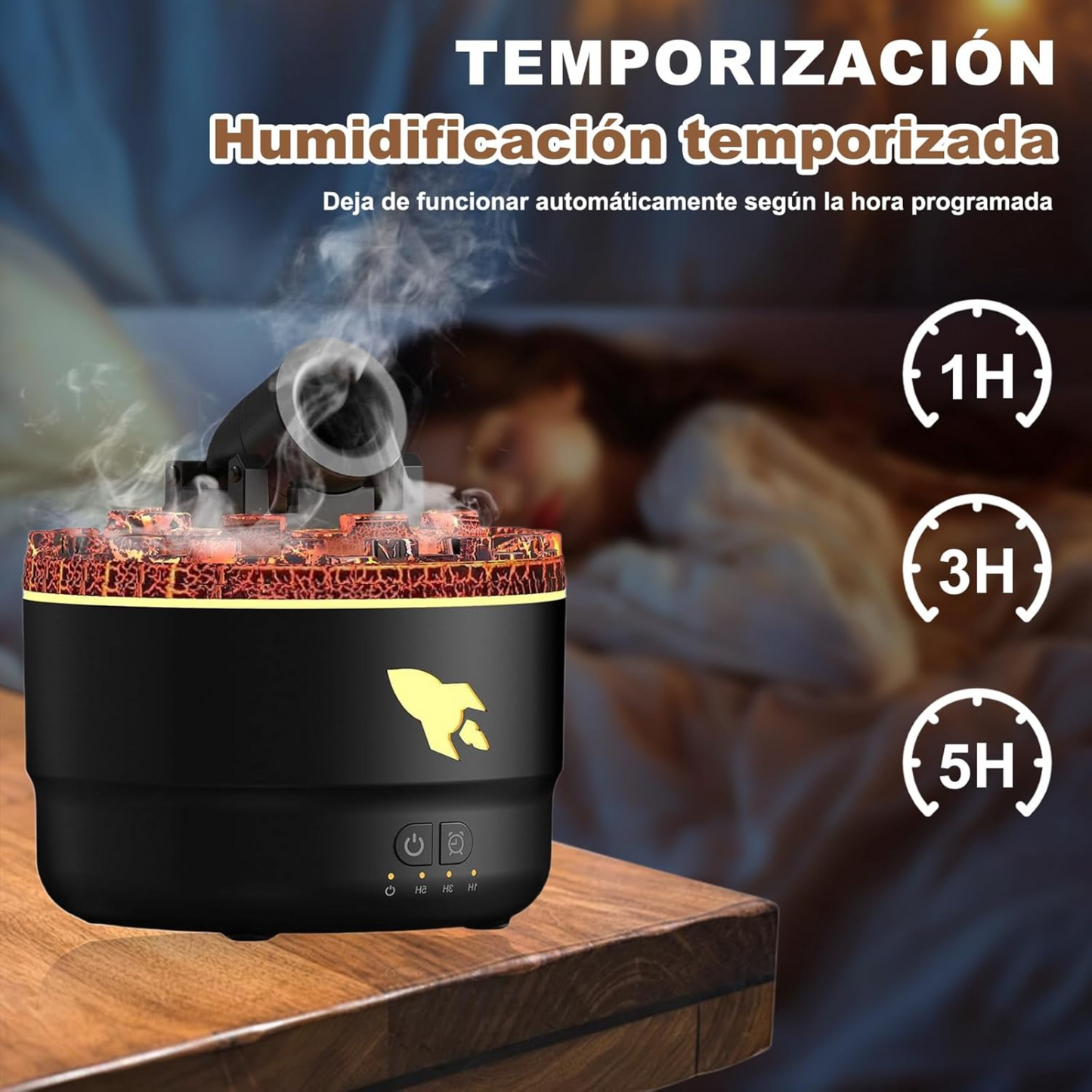 Cañon humificador de aroma relajante